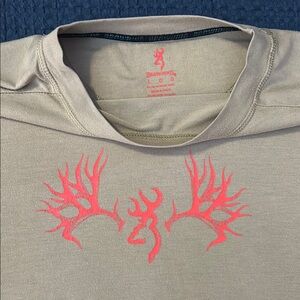 Browning Tan Short Sleeve Tee with Graphic Design